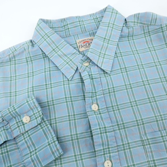 Faherty Brand Other - Faherty Brand Mens Long Sleeve Plaid Button Up Shirt Large - FLAWS‎